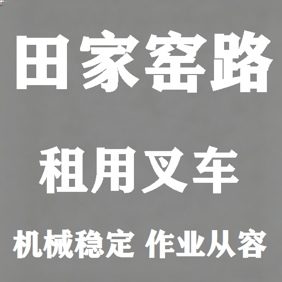 北京田家窑路叉车租赁图