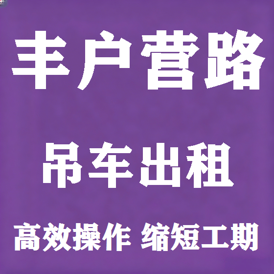 北京丰户营路吊车租赁图