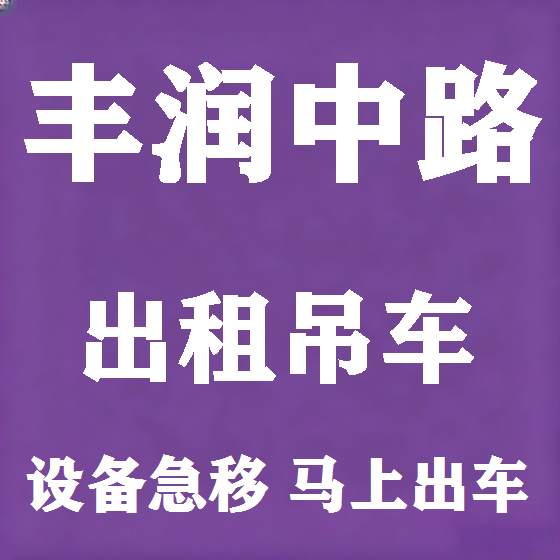 北京丰润中路吊车租赁图