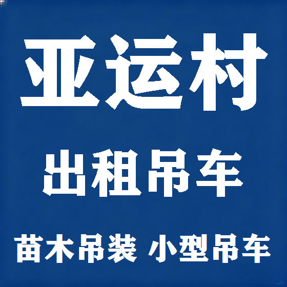 北京亚运村吊车租赁图