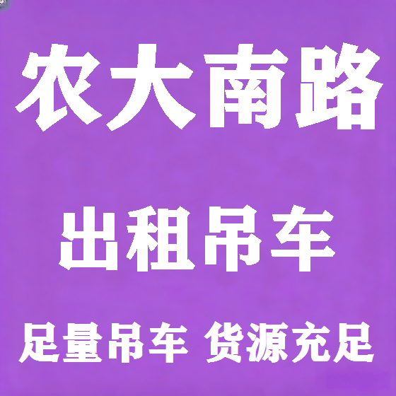 北京农大南路吊车租赁图