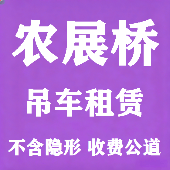北京农展桥吊车租赁图