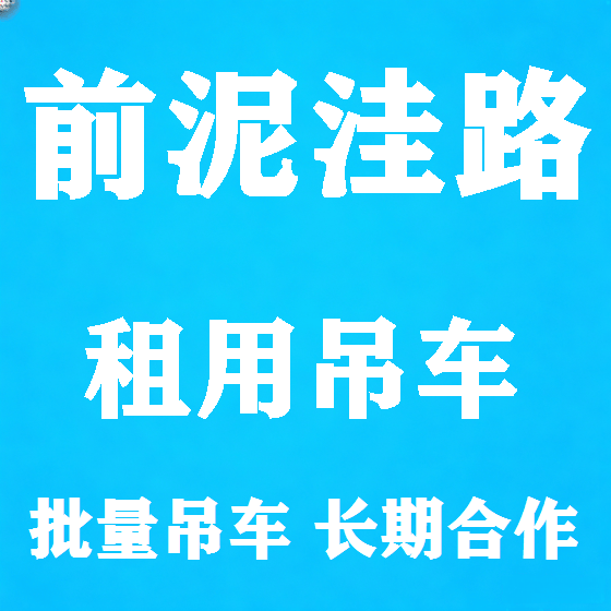 北京前泥洼路吊车租赁图