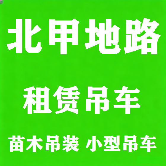 北京北甲地路吊车租赁图