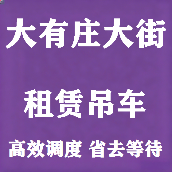 北京大有庄大街吊车租赁图