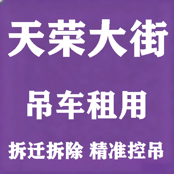 北京天荣大街吊车租赁图