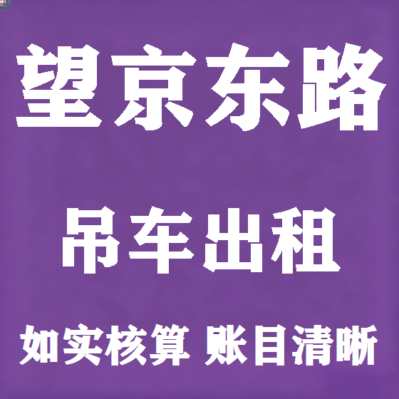 北京望京东路吊车租赁图
