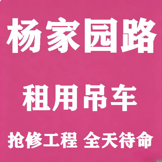 北京杨家园路吊车租赁图