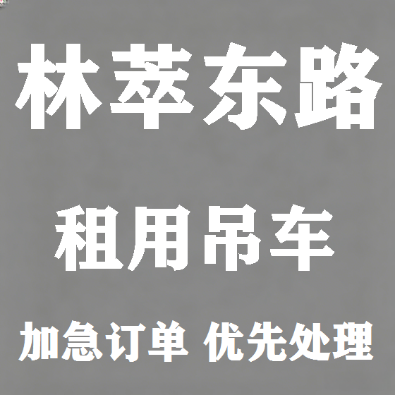 北京林萃东路吊车租赁图