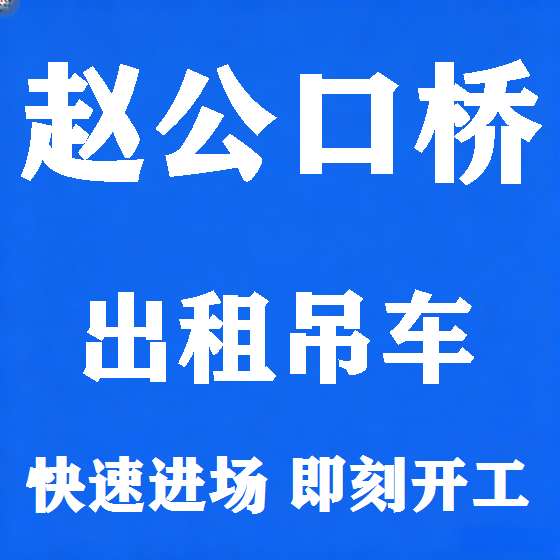 北京赵公口桥吊车租赁图