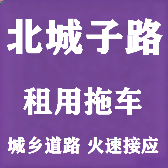 北京北城子路拖车救援租赁图