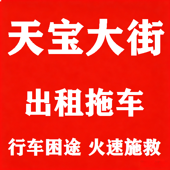 北京天宝大街拖车救援租赁图