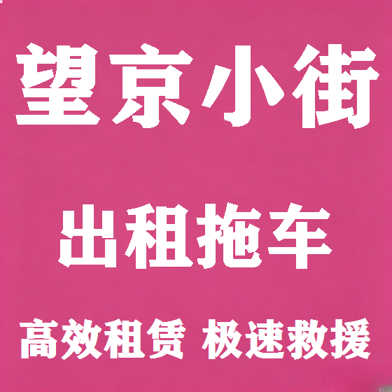 北京望京小街拖车救援租赁图