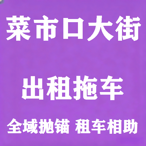 北京菜市口大街拖车救援租赁图