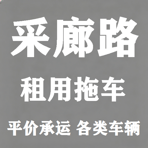 北京采廊路拖车救援租赁图