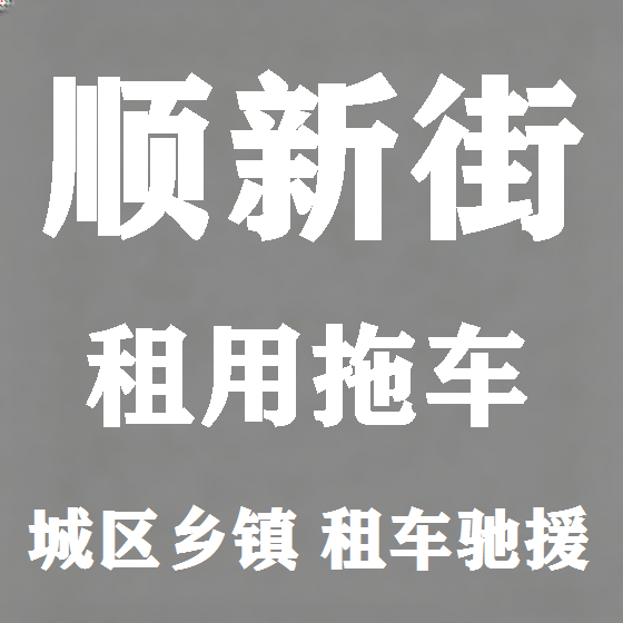 北京顺新街拖车救援租赁图