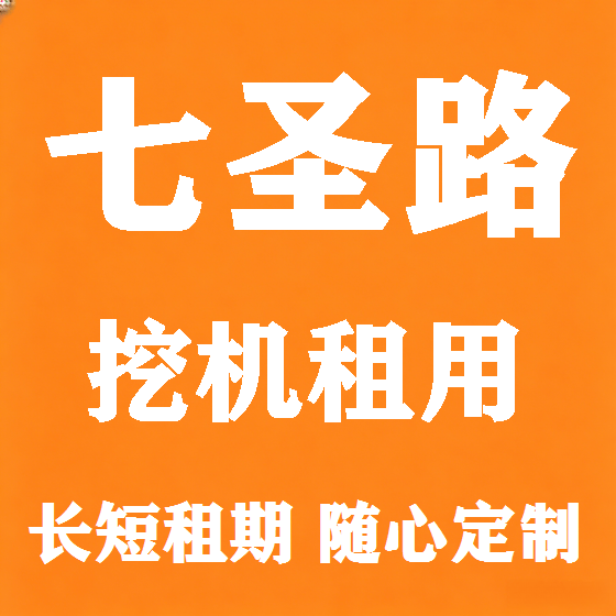 北京七圣路挖机租赁图