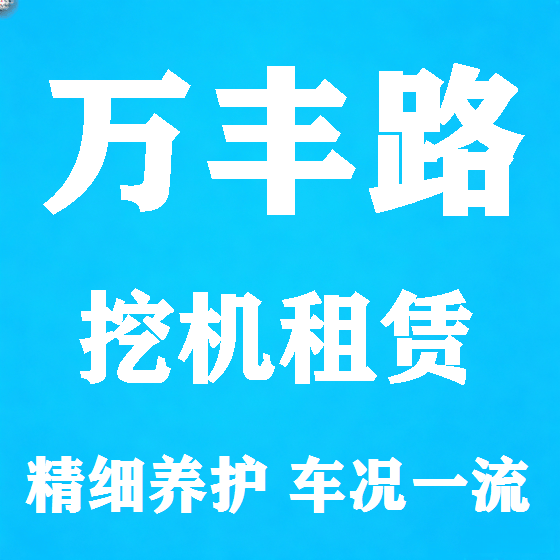北京万丰路挖机租赁图