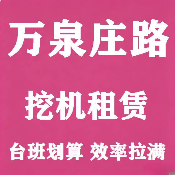 北京万泉庄路挖机租赁图