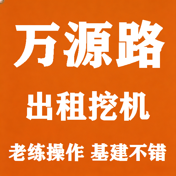 北京万源路挖机租赁图