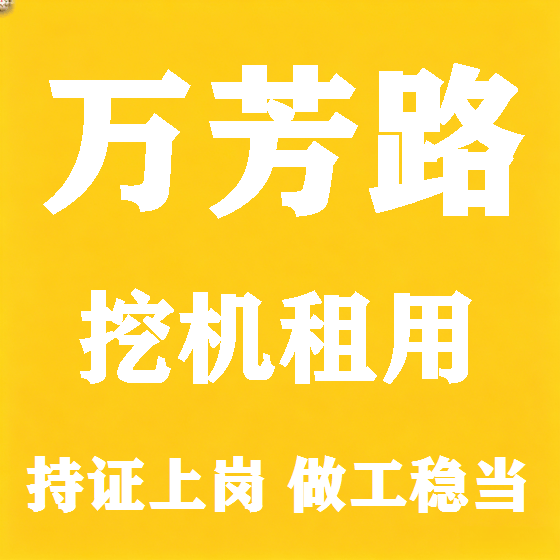 北京万芳路挖机租赁图