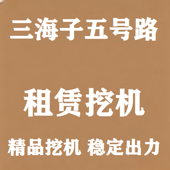 北京三海子五号路挖机租赁图