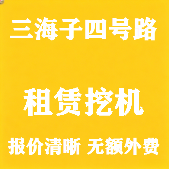 北京三海子四号路挖机租赁图
