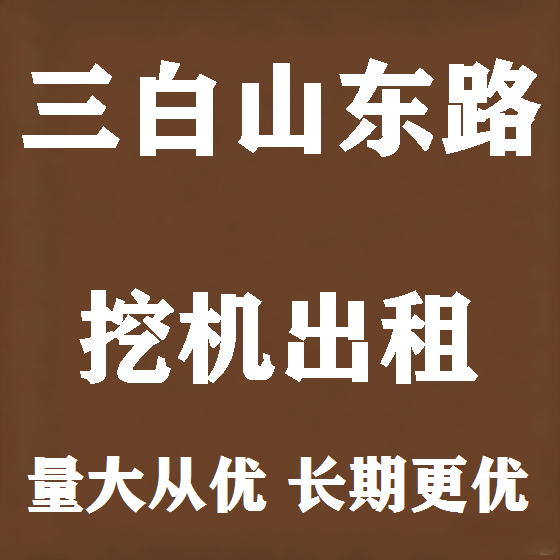 北京三白山东路挖机租赁图