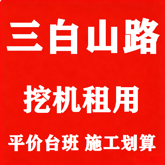 北京三白山路挖机租赁图
