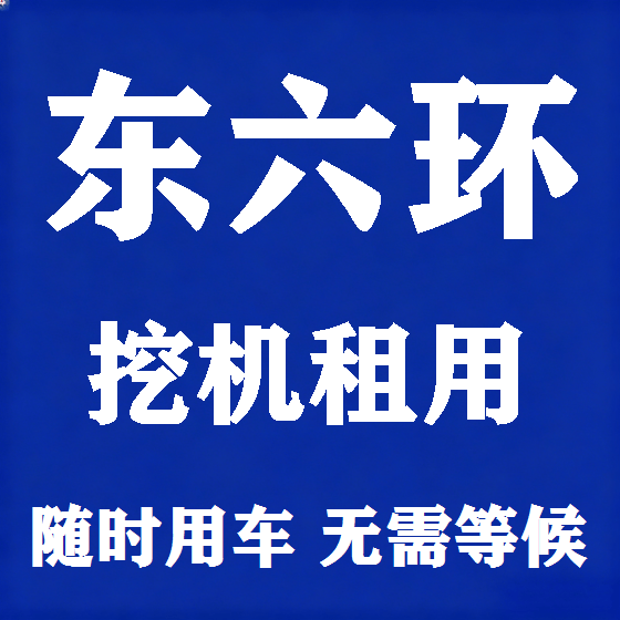 北京东六环挖机租赁图