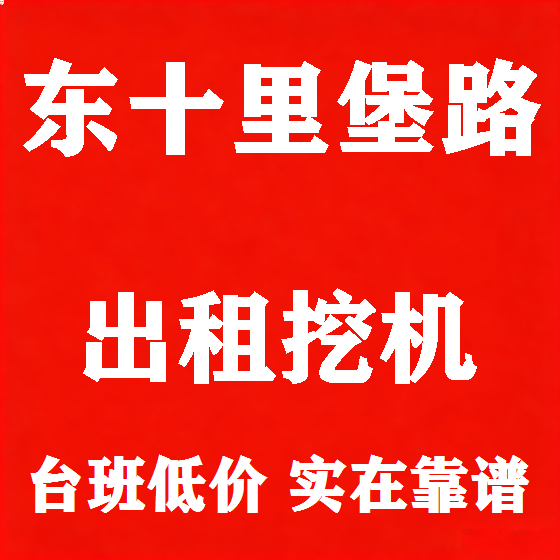 北京东十里堡路挖机租赁图