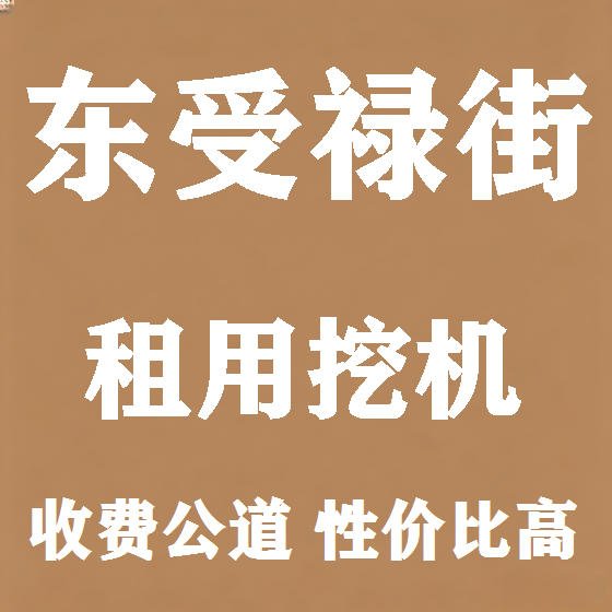 北京东受禄街挖机租赁图
