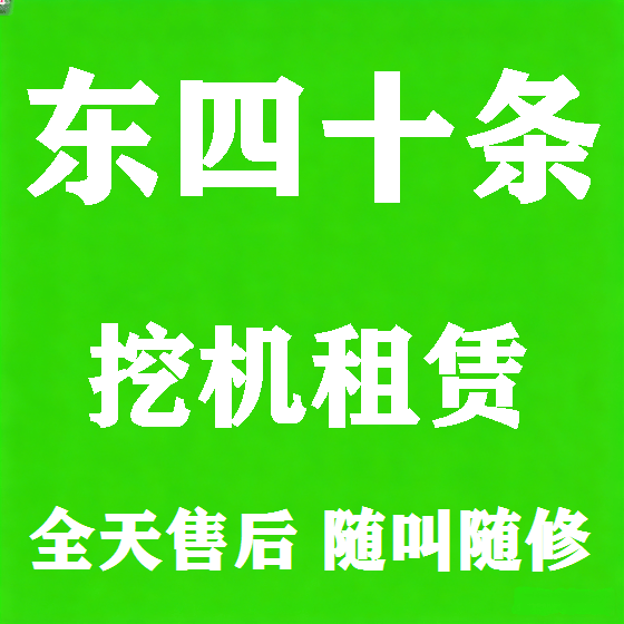 北京东四十条挖机租赁图