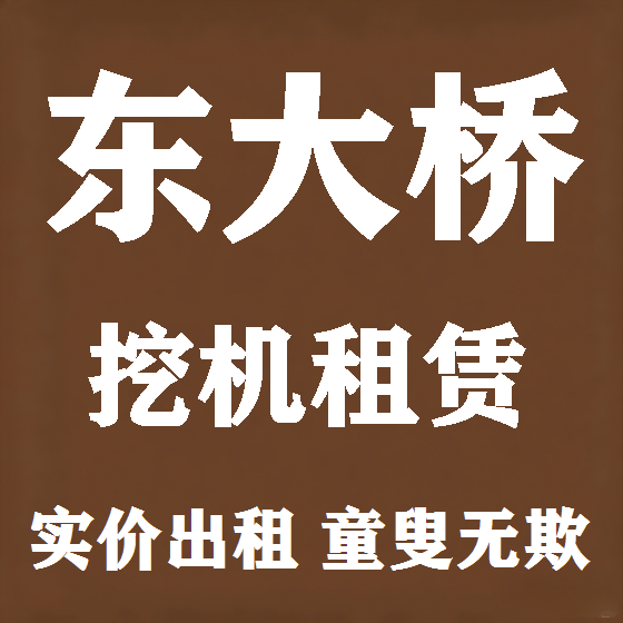 北京东大桥挖机租赁图