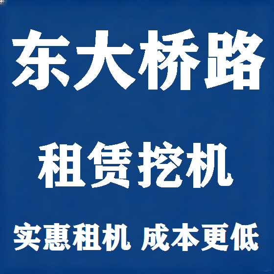 北京东大桥路挖机租赁图