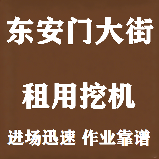 北京东安门大街挖机租赁图