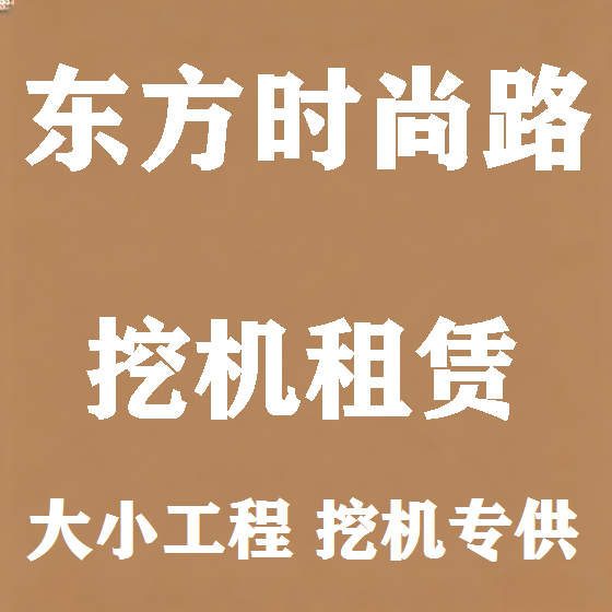 北京东方时尚路挖机租赁图