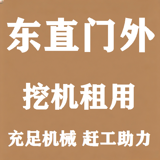 北京东直门外挖机租赁图