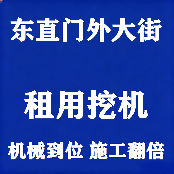 北京东直门外大街挖机租赁图