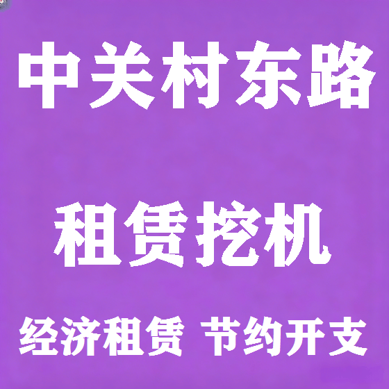 北京中关村东路挖机租赁图