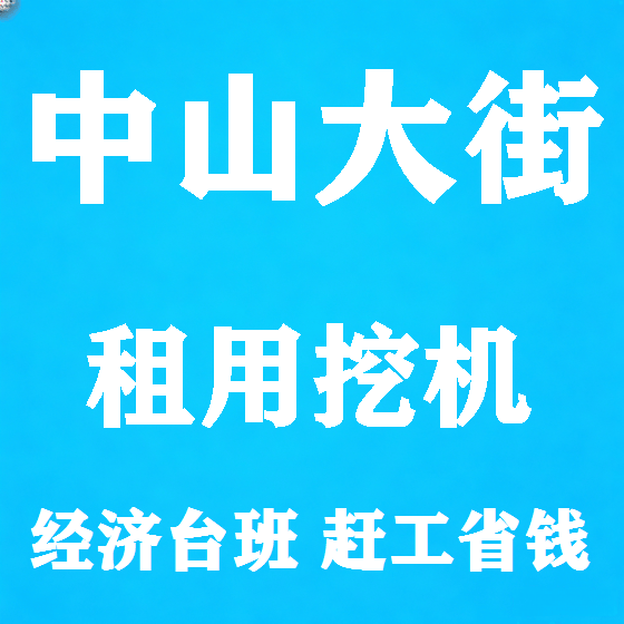 北京中山大街挖机租赁图