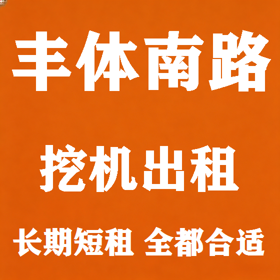 北京丰体南路挖机租赁图
