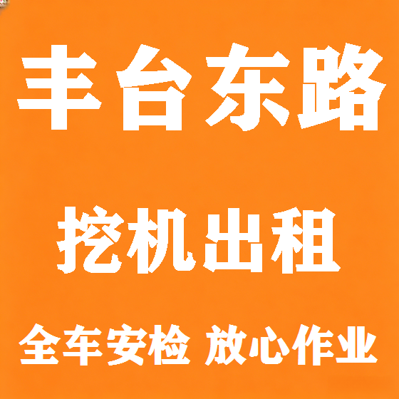 北京丰台东路挖机租赁图