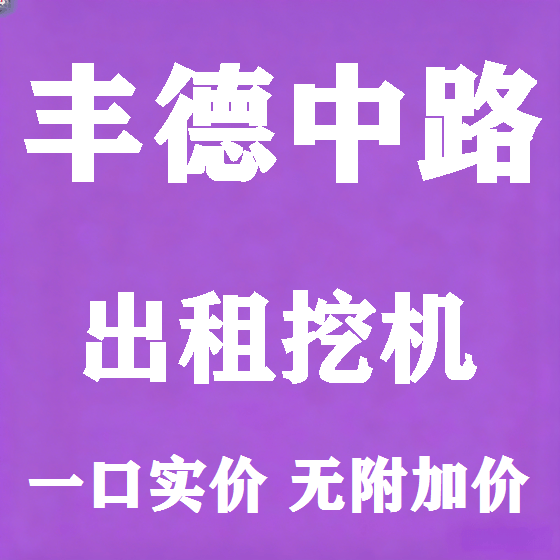 北京丰德中路挖机租赁图