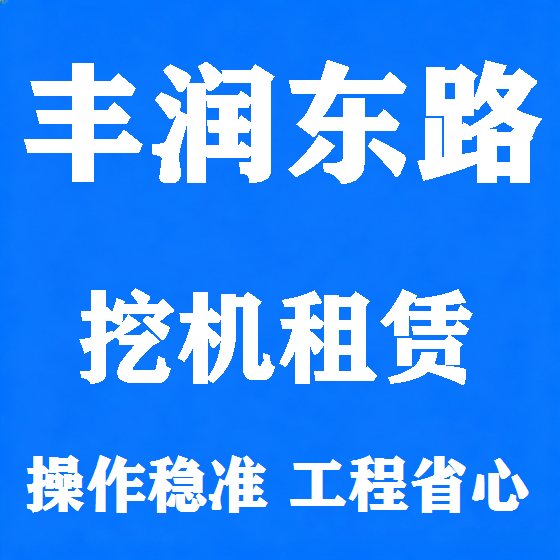 北京丰润东路挖机租赁图