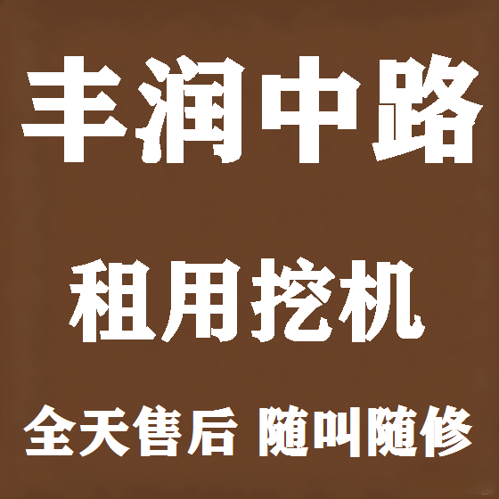 北京丰润中路挖机租赁图