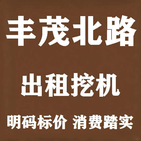 北京丰茂北路挖机租赁图
