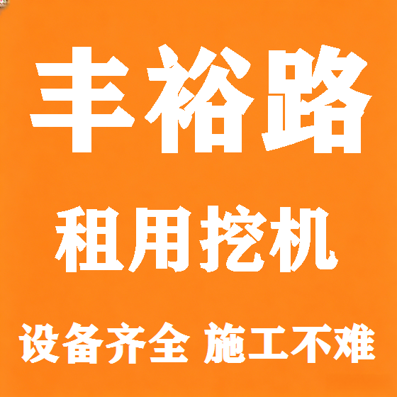 北京丰裕路挖机租赁图