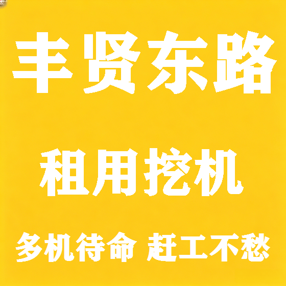 北京丰贤东路挖机租赁图