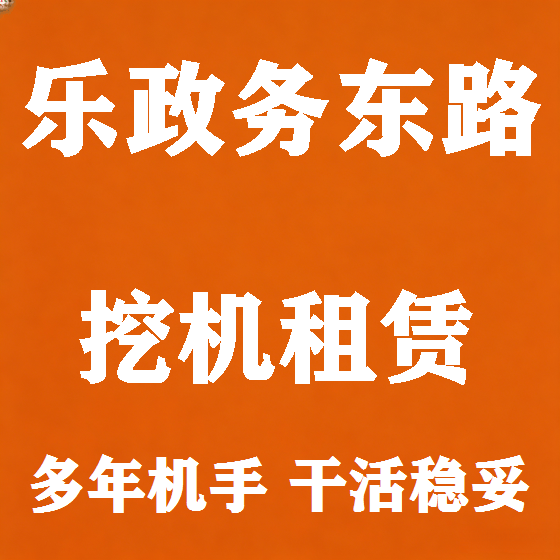 北京乐政务东路挖机租赁图